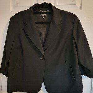 Talbots Plus Petite Black Jacket Size 20w